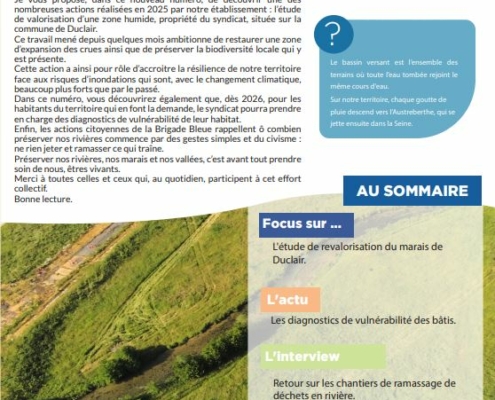 Page 1 du Journal inf'eau